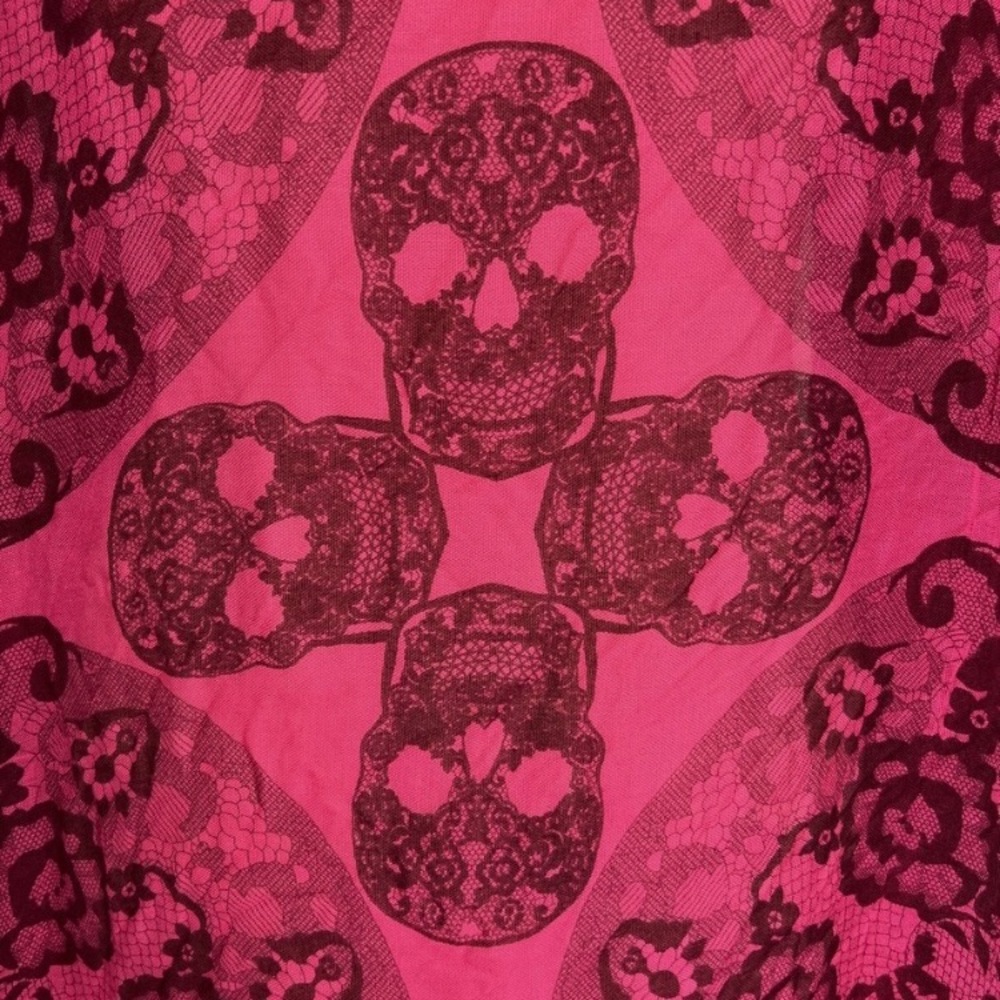 Express brand- Pink Skull Scarf